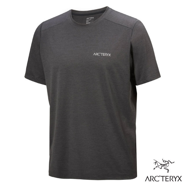 【ARCTERYX 始祖鳥】男 Cormac Arc Bird 吸濕排汗透氣短袖圓領衫/X000009721 雜黑✿30E010